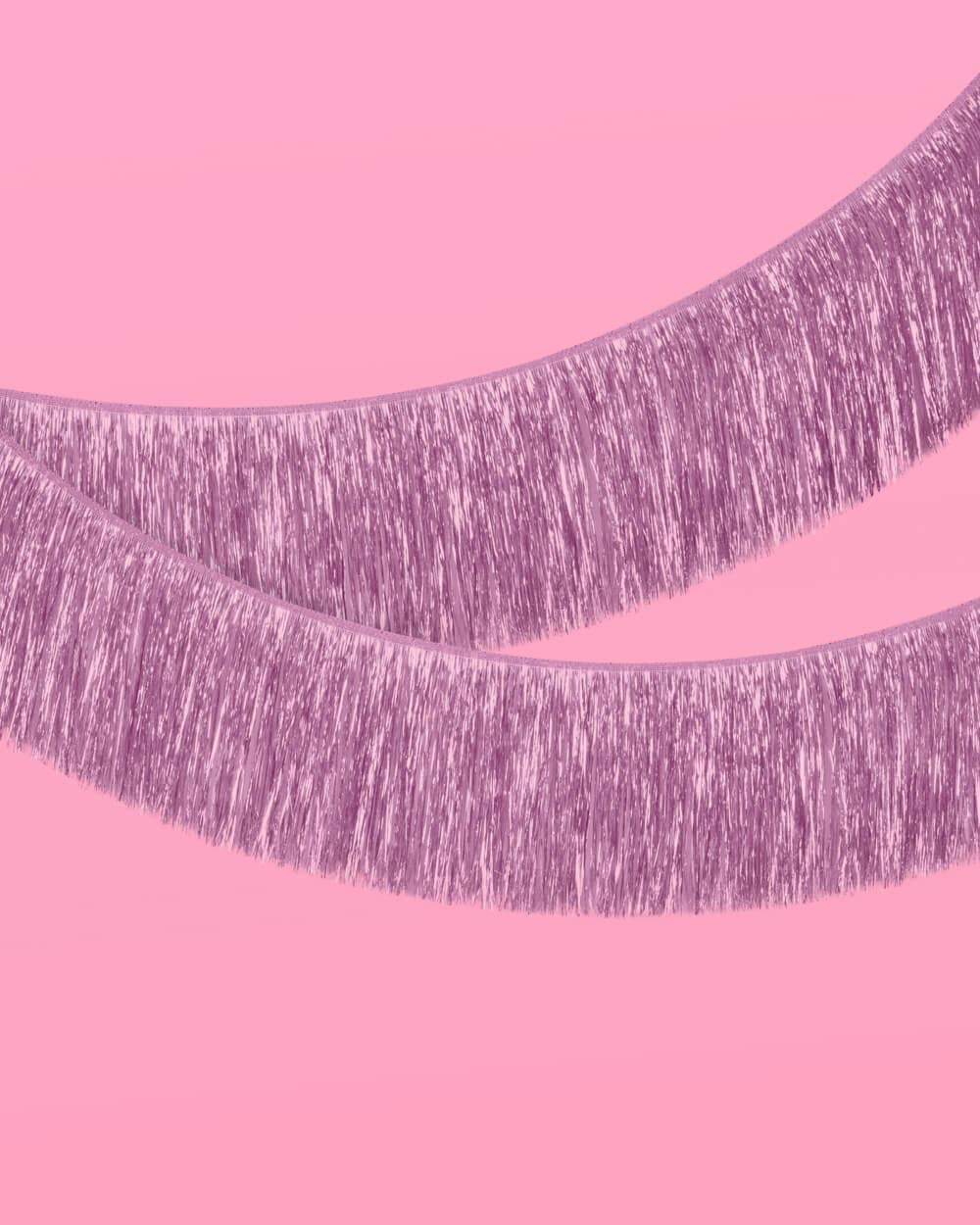 Lavender Tinsel Fringe Garland