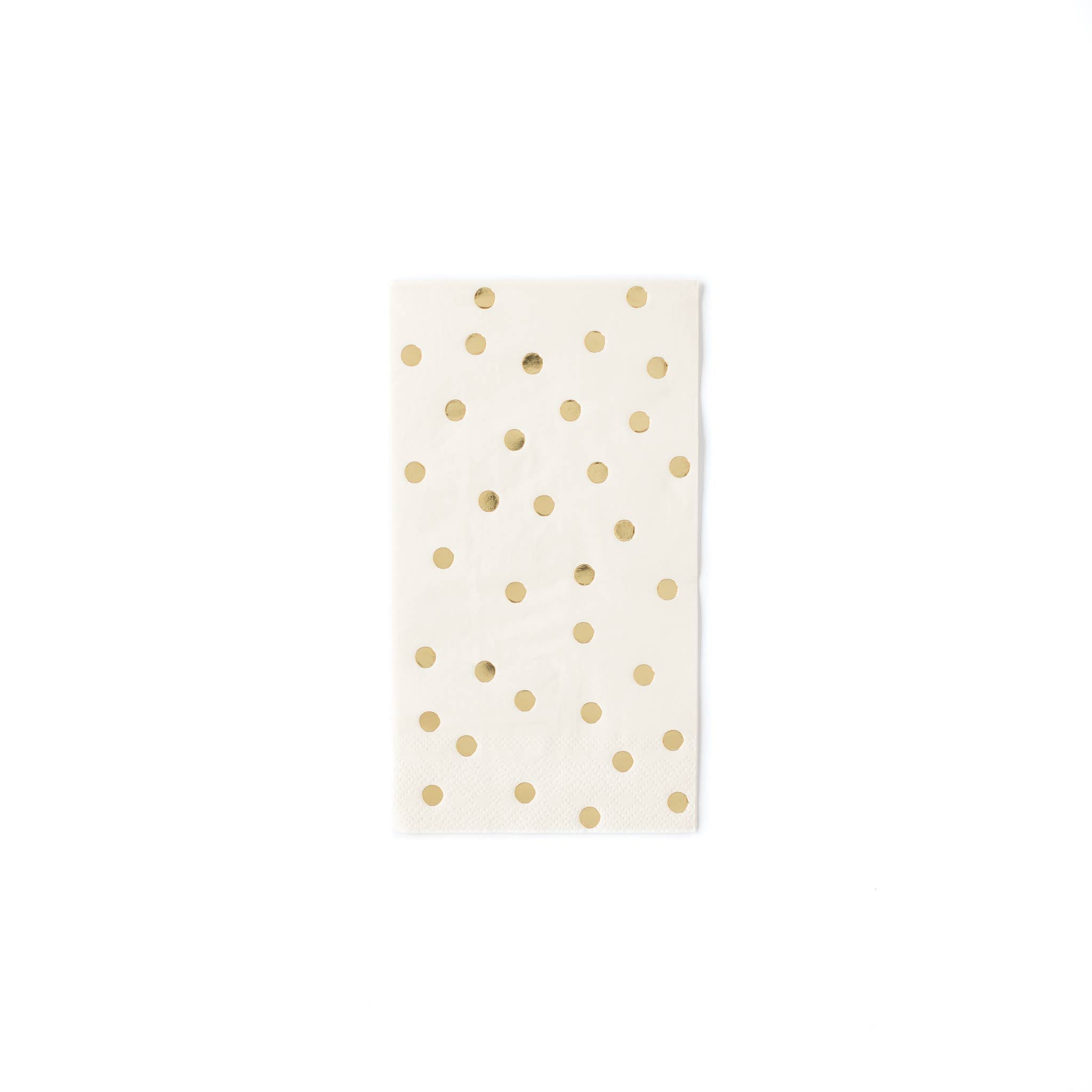 Cream and Gold Dot Guest Towel Napkins
