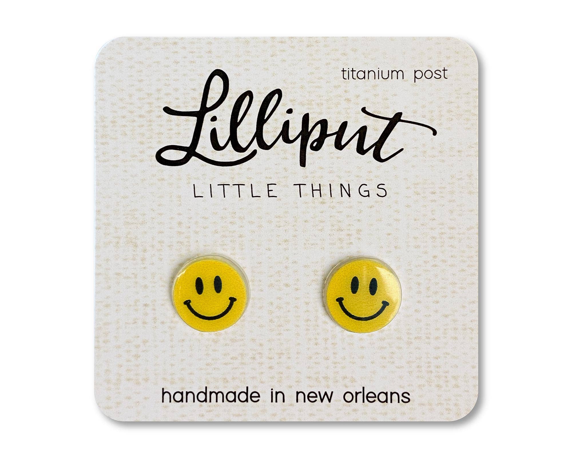 Hypoallergenic Earrings: Smiley Face