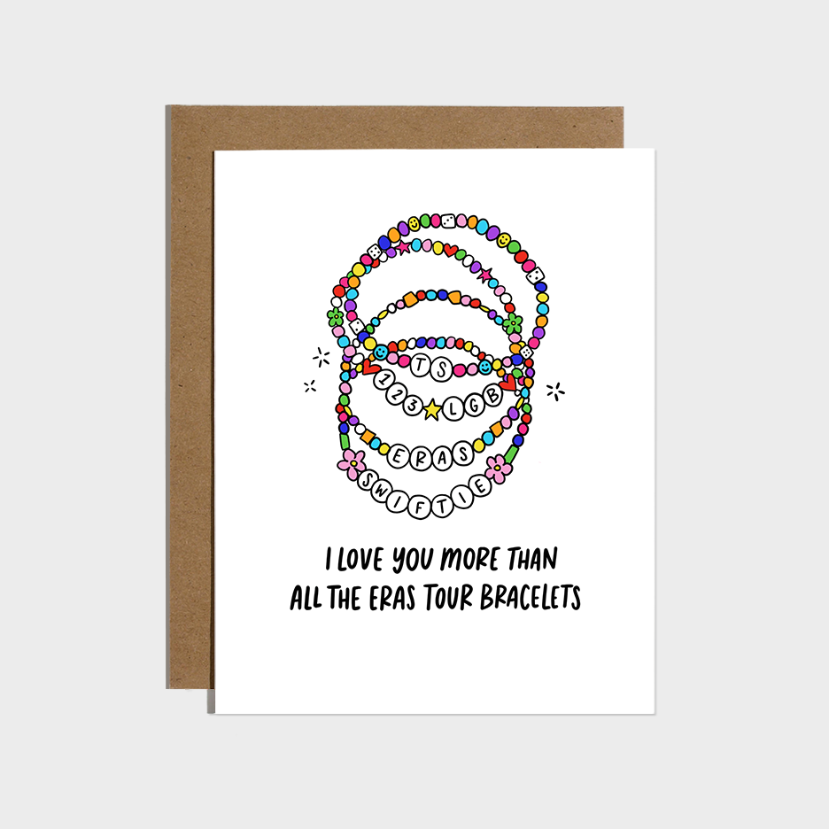 Eras Friendship Bracelets Greeting Card