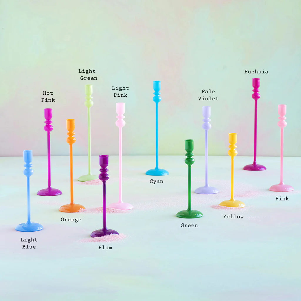 Sugar Plum Taper Candle Holder (Multiple Colors/Sizes)