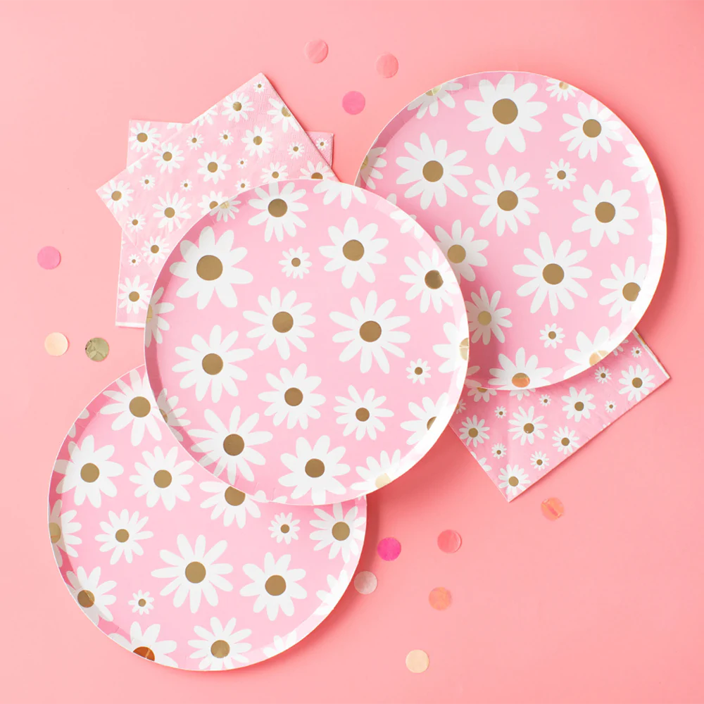 Large Napkins: Peace & Love Daisy