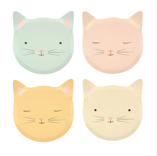 Cute Kitten Plates