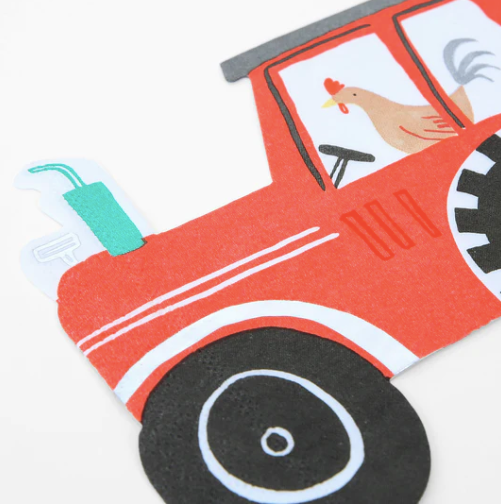 On the Farm Tractor Large Napkins