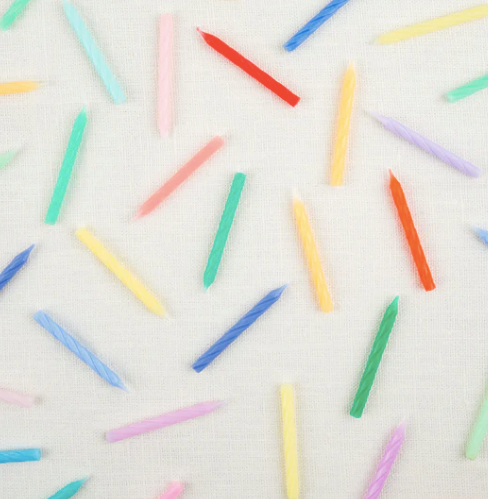 Rainbow Twisted Mini Candles