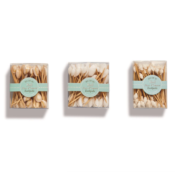 Seashell Hors D'Oeuvre Picks (Multiple Styles Available)