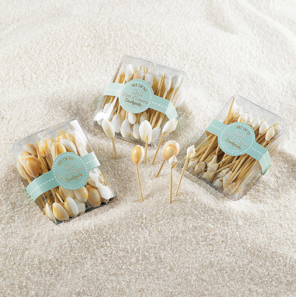 Seashell Hors D'Oeuvre Picks (Multiple Styles Available)