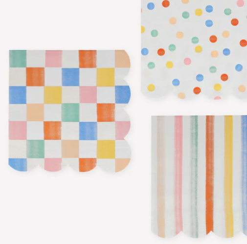 Large Napkins: Colorful Pattern