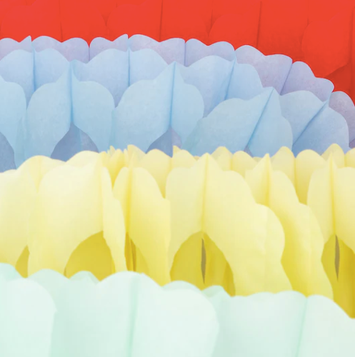 Honeycomb Garland Set of 4: Bright