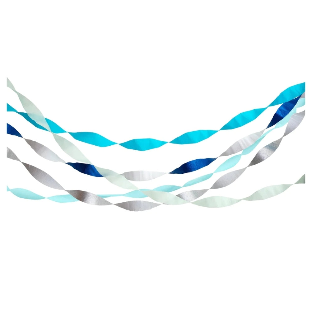 Crepe Paper Streamers: Blue