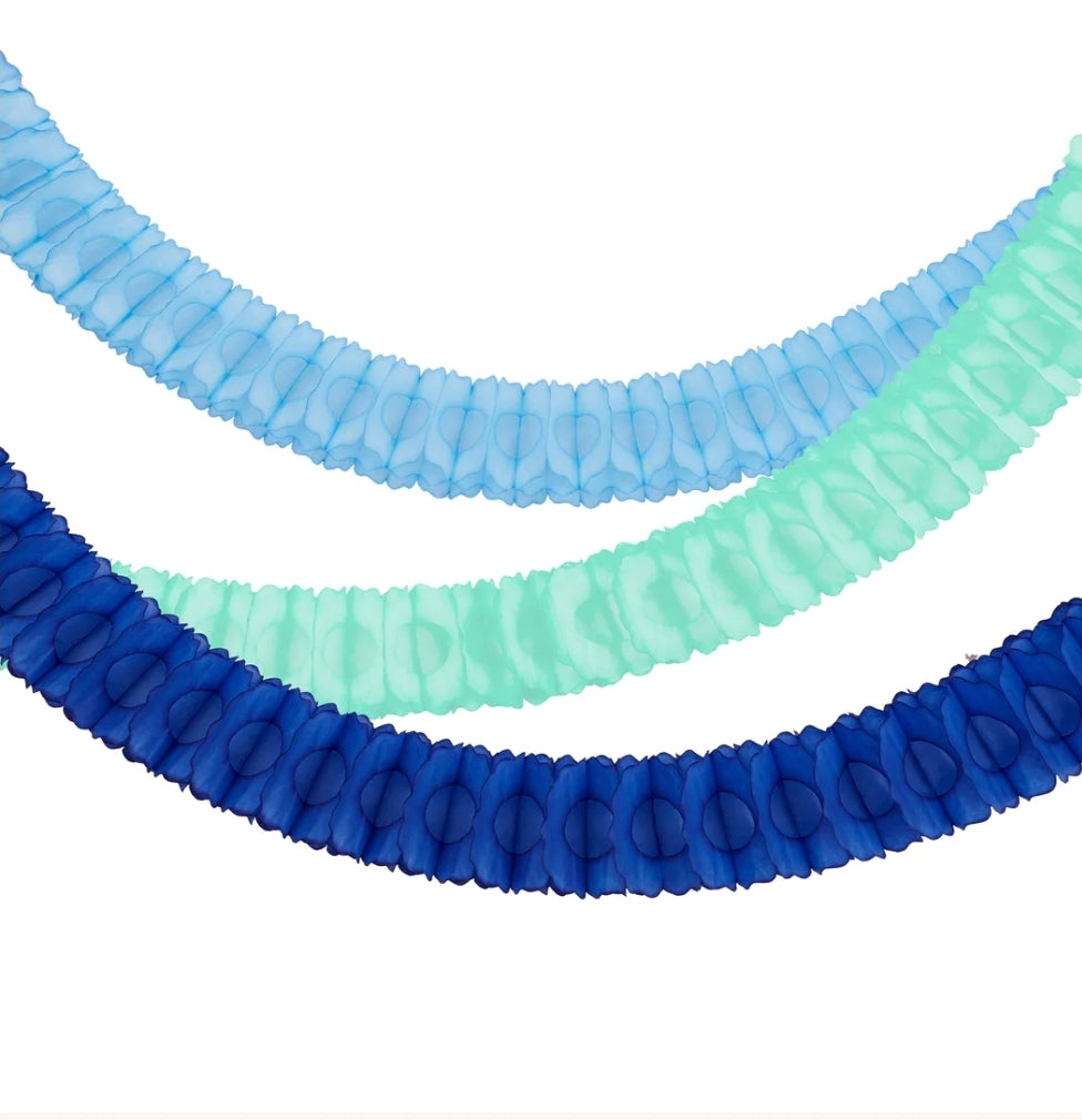 Honeycomb Garlands: Blue
