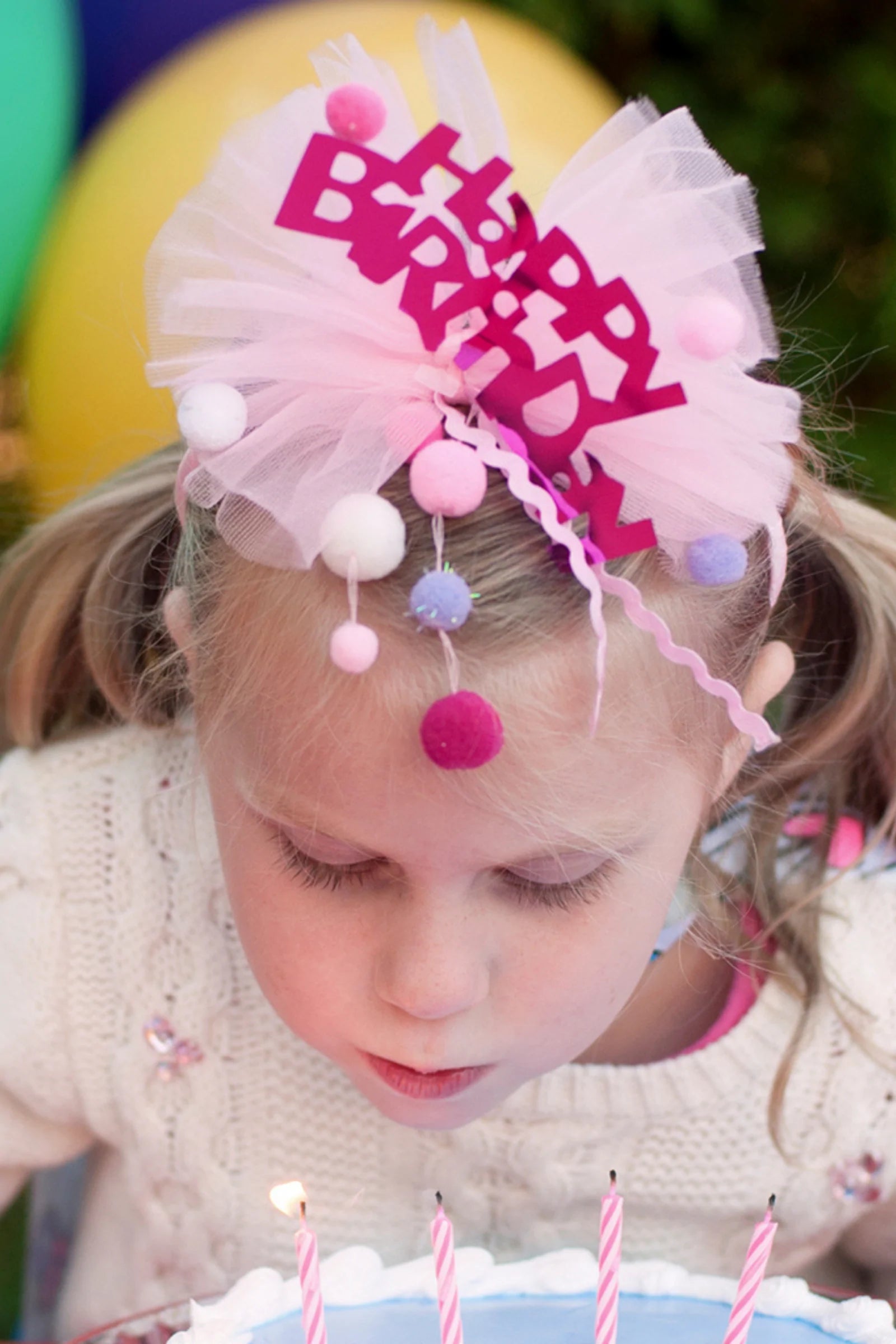Happy Birthday Tulle Headband
