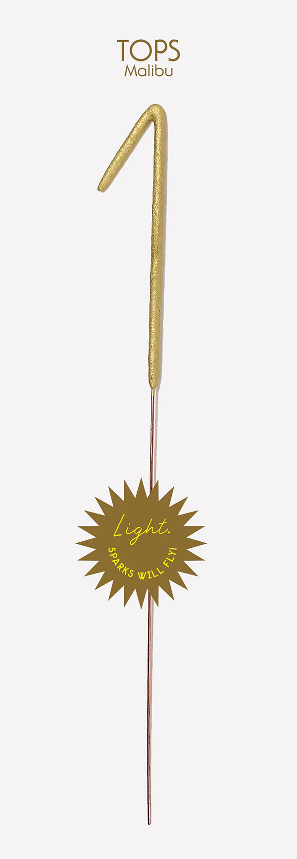 Giant Golden Sparkler Number: #1