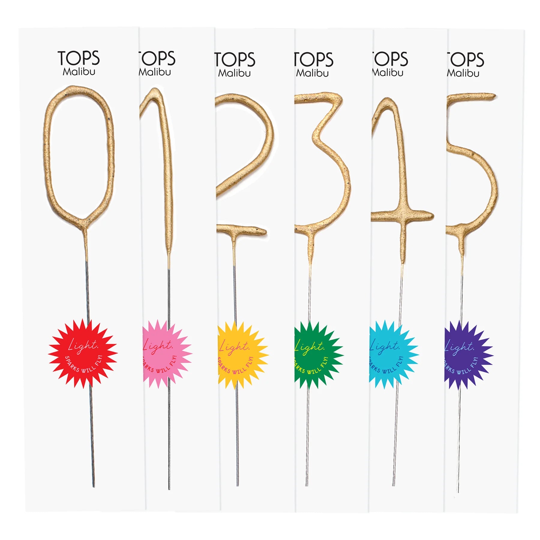 Big Golden Sparkler Number: #4